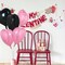 30Pcs 18 Inch Pink Black Heart Balloons Heart Shape Foil Mylar Balloons Decoration for Romantic Wedding Bridal Shower Anniversary Engagement Party Supplies